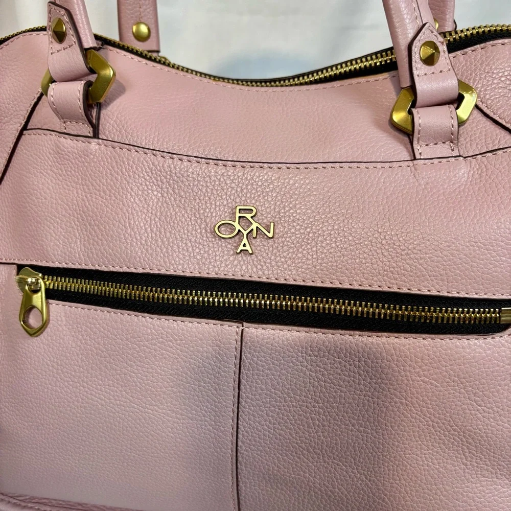 OrYANY Sarah Satchel‎ Antique Rose with Crossbody Strap Pristine Condition